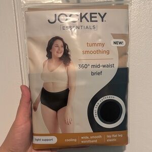 Jockey Essentials Tummy Smoothing Brief - Black and Tan